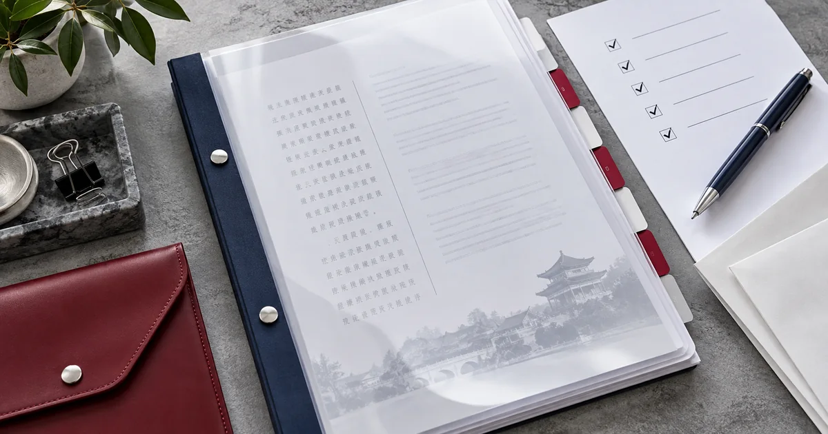 ภาพประกอบการรับแปลเอกสารจีนแบบ Certified Translation