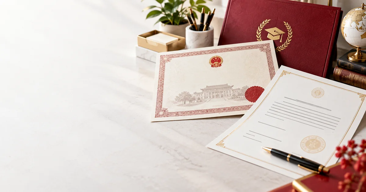 ภาพประกอบการรับแปลใบปริญญาภาษาจีนเป็นไทยหรืออังกฤษ