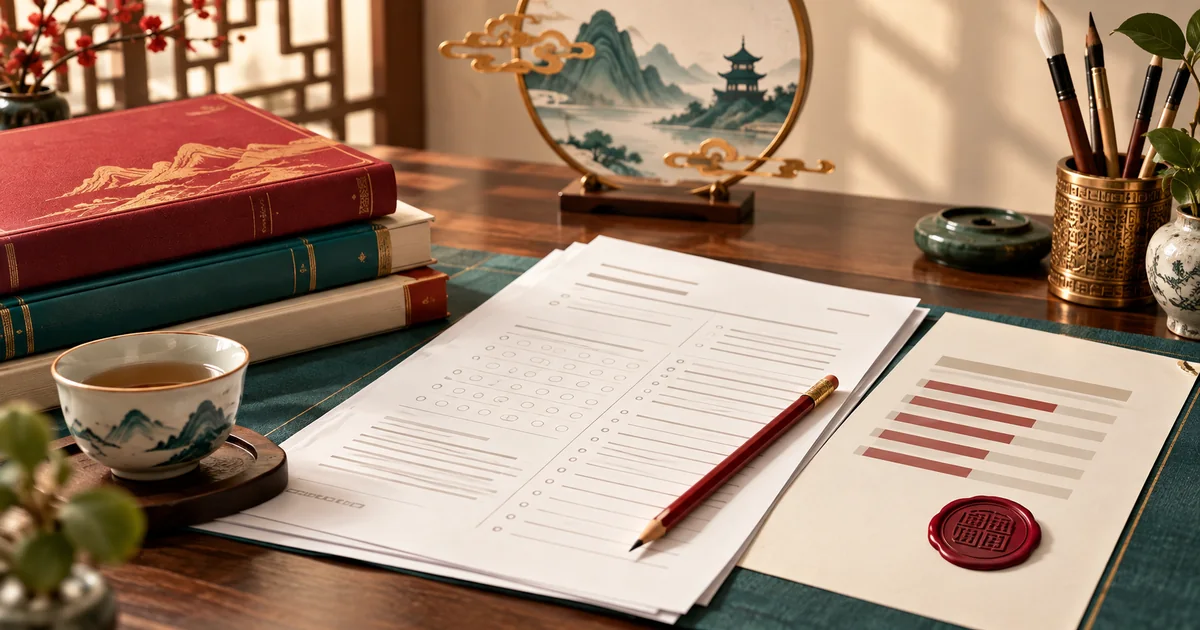 ภาพประกอบการเตรียมสอบวัดระดับภาษาจีน HSK